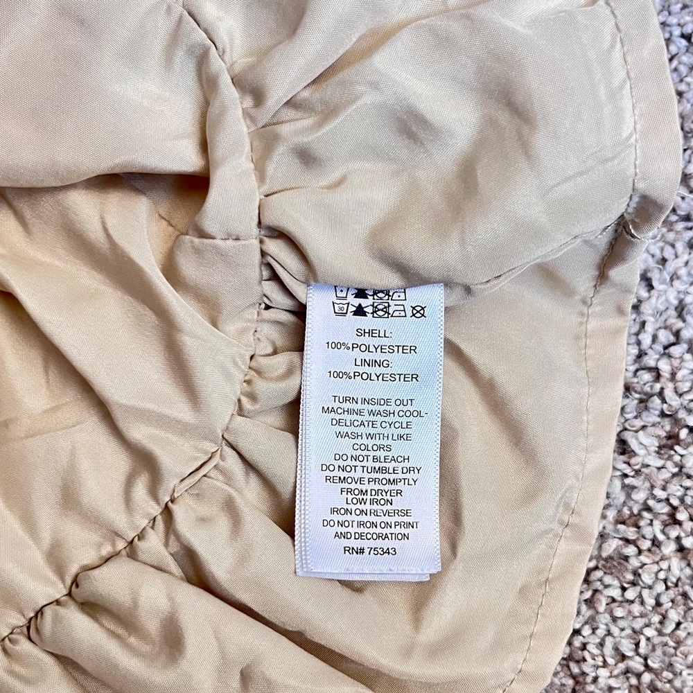2T Gold Shimmer Tahari Holiday Dress - Picture 6 of 8